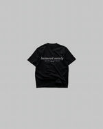 Balanced Society Relaxed Tee - Black