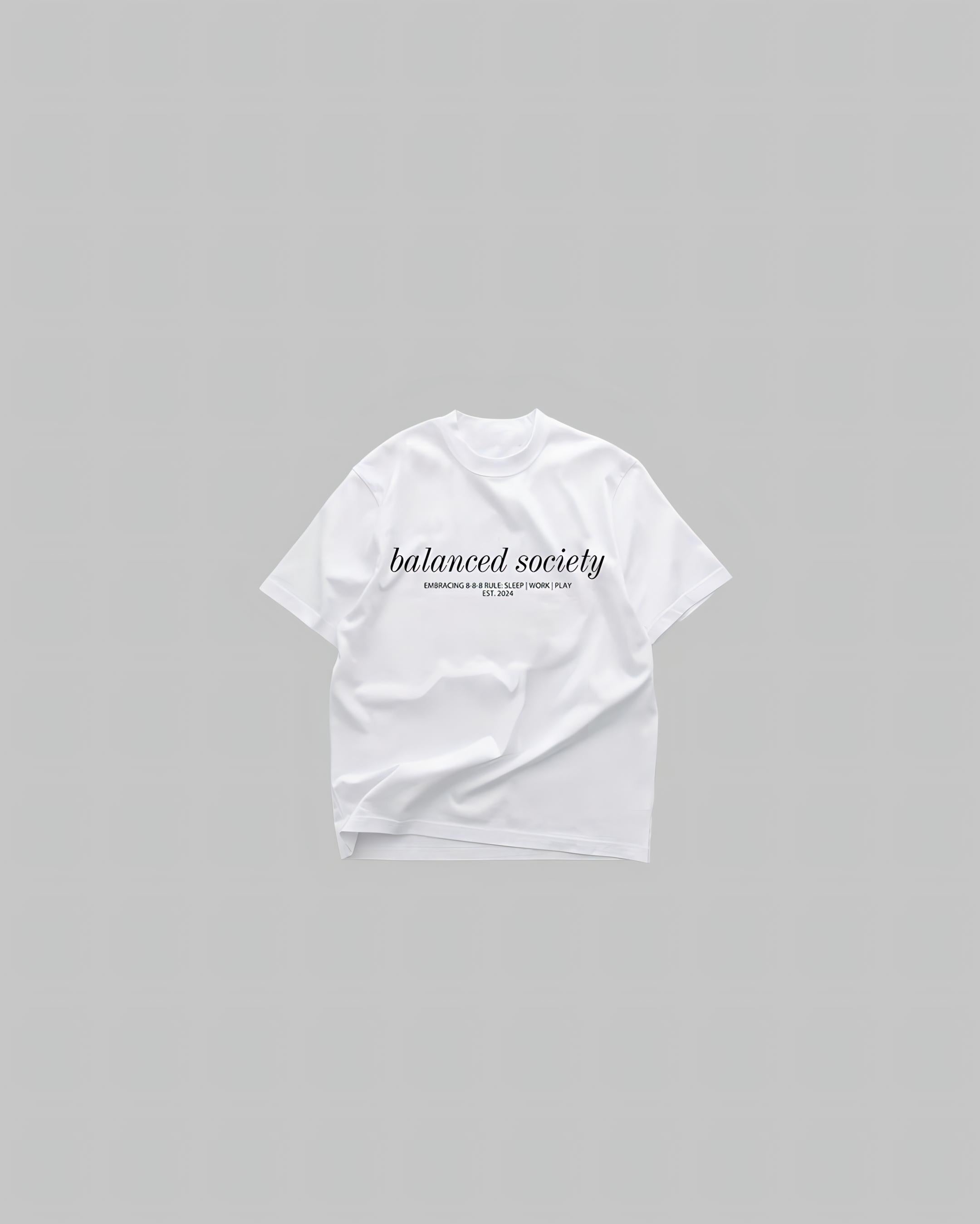 Balanced Society Relaxed Tee - Off white